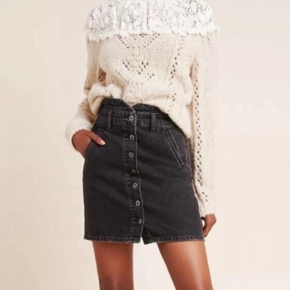 PILCRO - Anthropologie - DENIM SKIRT SZ.0